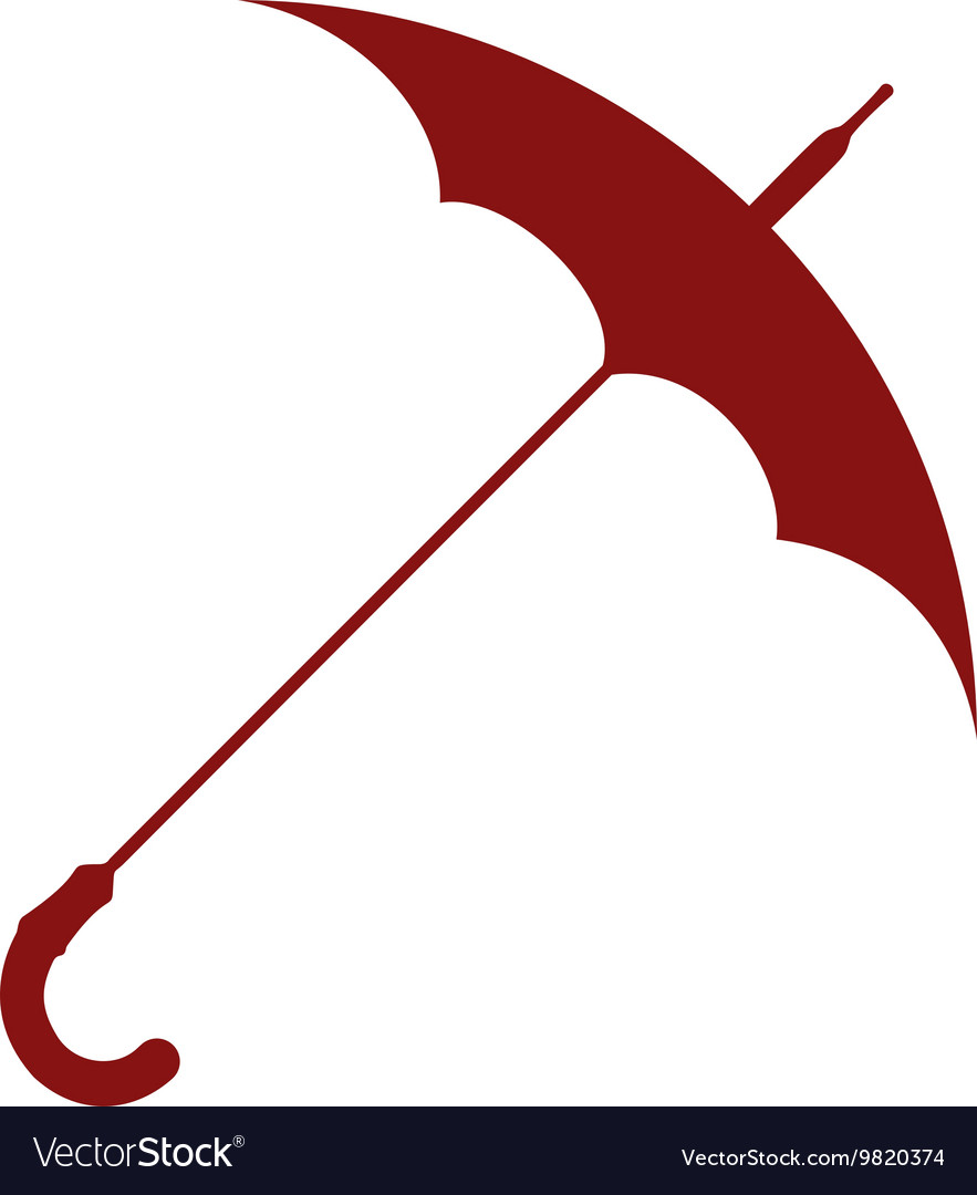 Umbrella symbol icon Royalty Free Vector Image