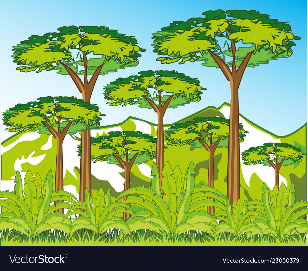 Beautiful Landscape To Wild Terrain Royalty Free Vector