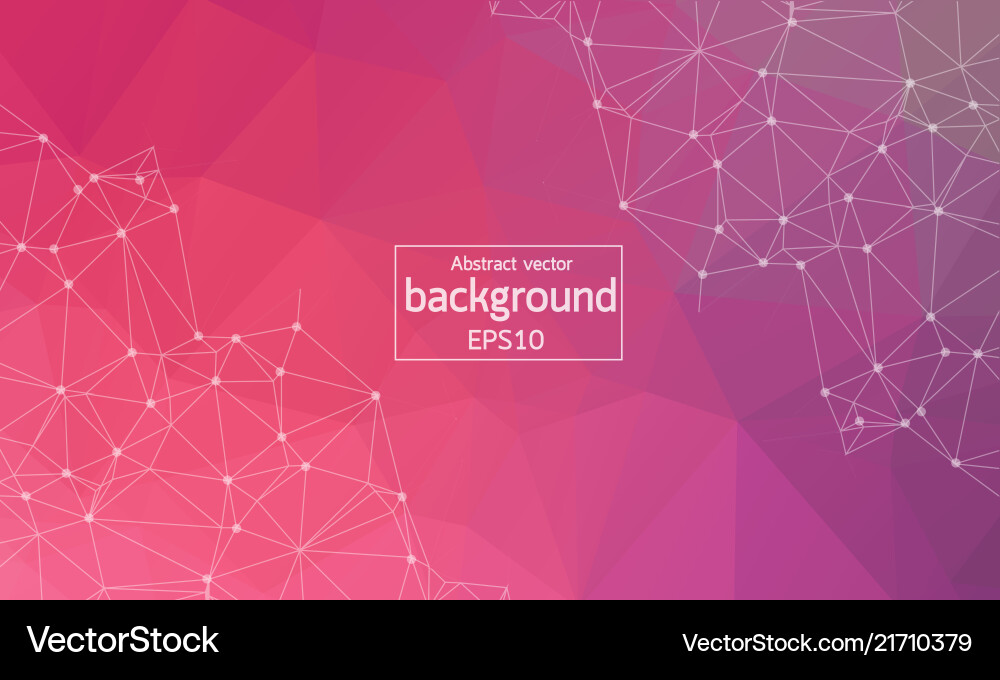 Geometric polygonal background molecule Royalty Free Vector