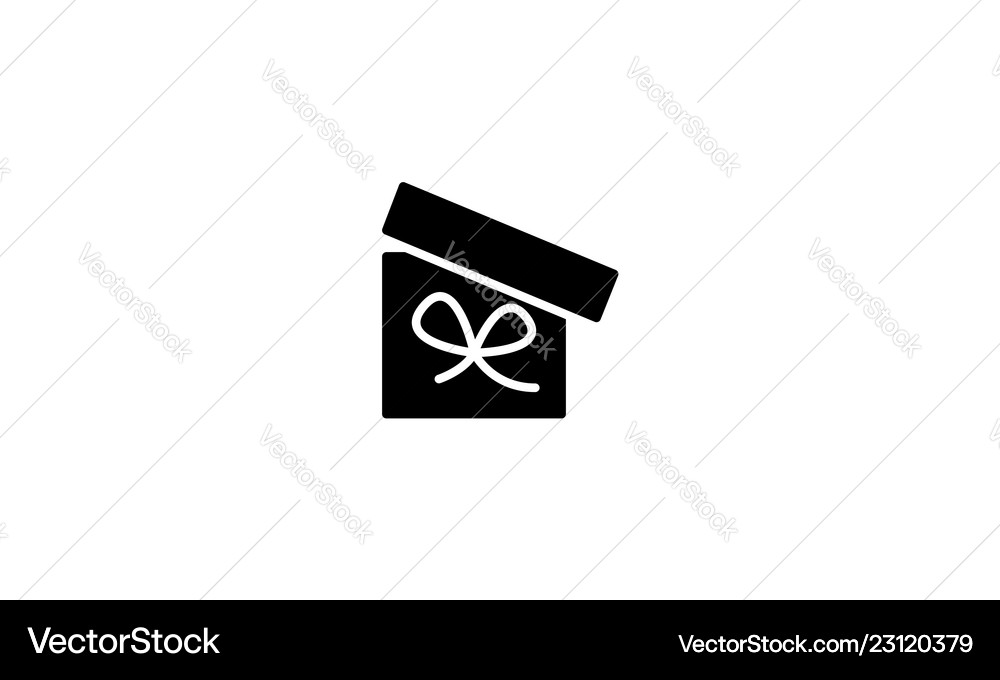 Gift box template design Royalty Free Vector Image