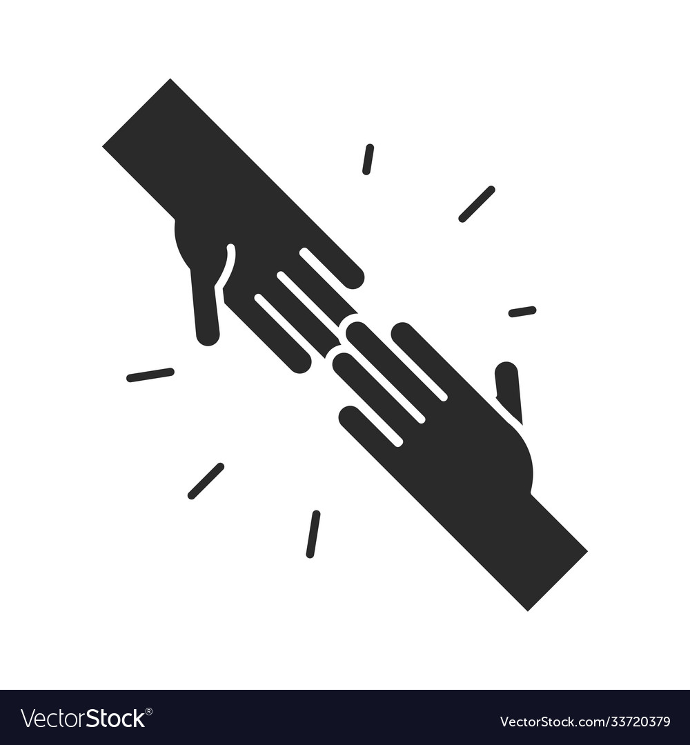 Hands supporting community and partnership Vector Image