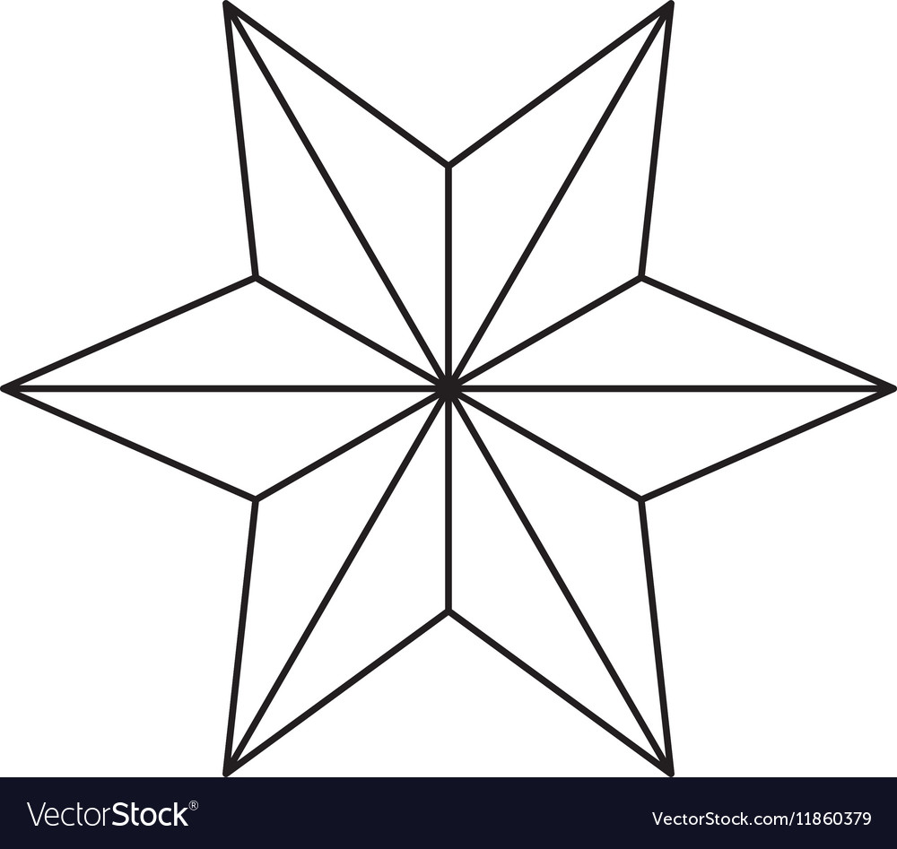 Isolated star of nativity design Royalty Free Vector Image