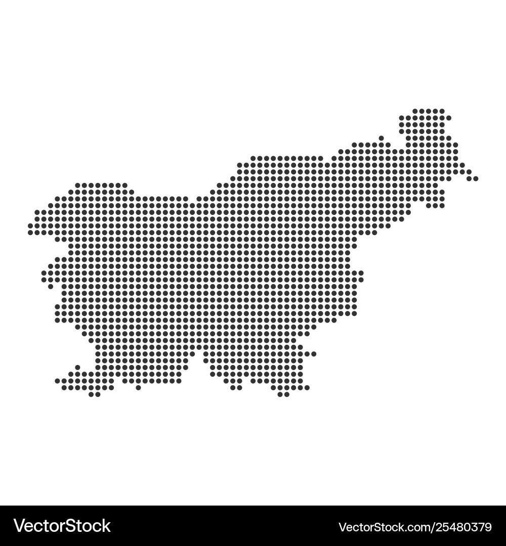 Map with dot Royalty Free Vector Image - VectorStock