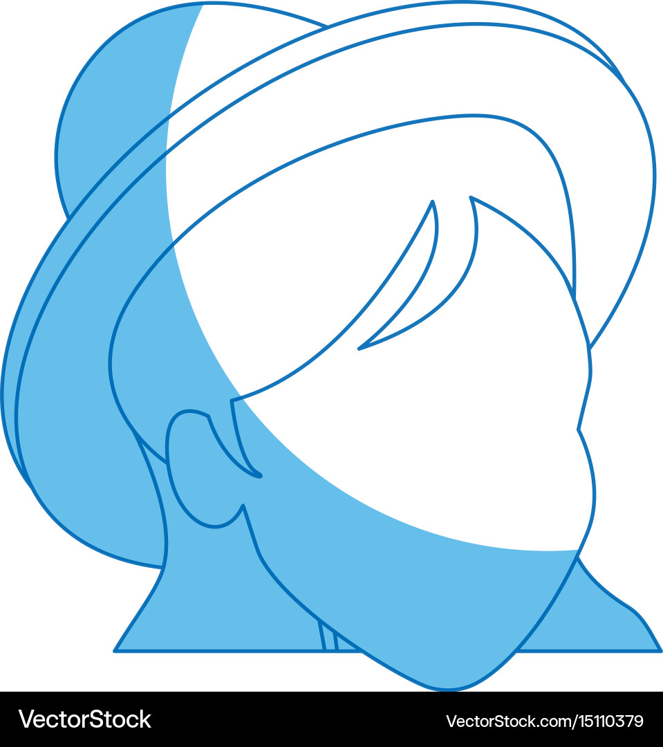 Woman avatar faceless character profile image Vector Image