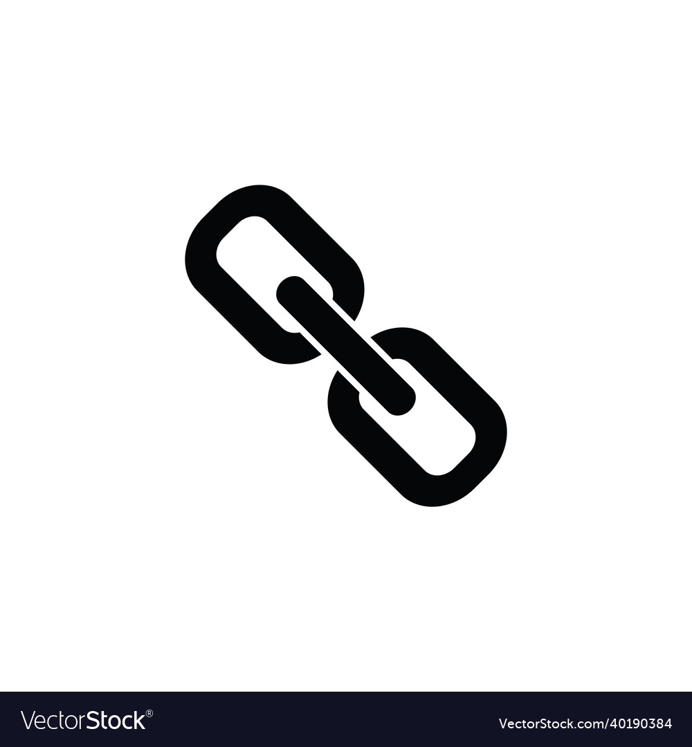 Chain links black Royalty Free Vector Image - VectorStock