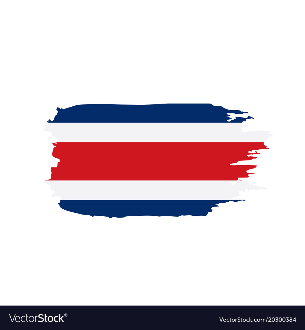 Costa rica flag Royalty Free Vector Image - VectorStock