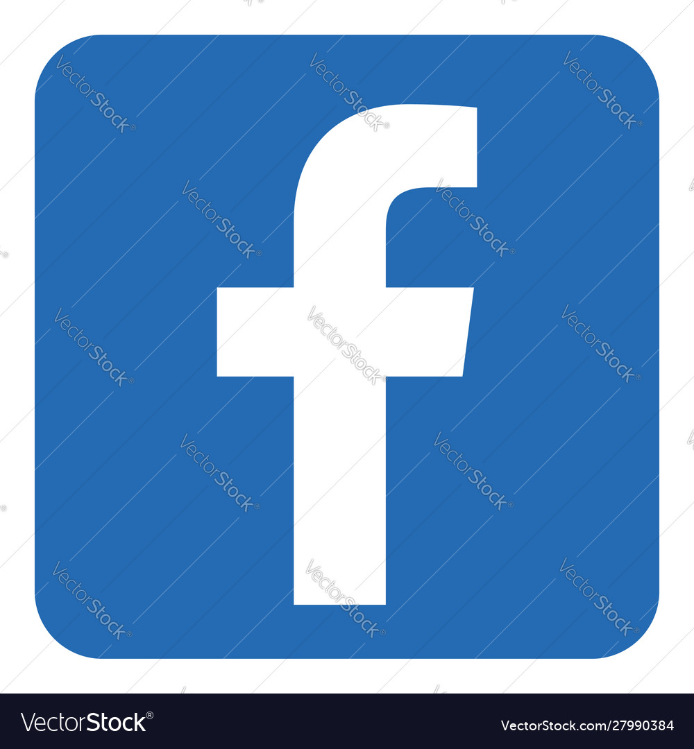 Facebook Logo Icon Royalty Free Vector Image Vectorstock