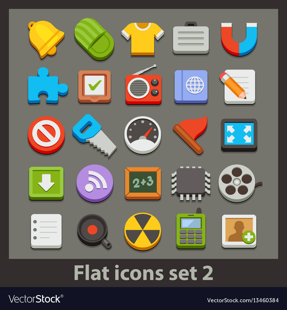 Flat icon-set 2