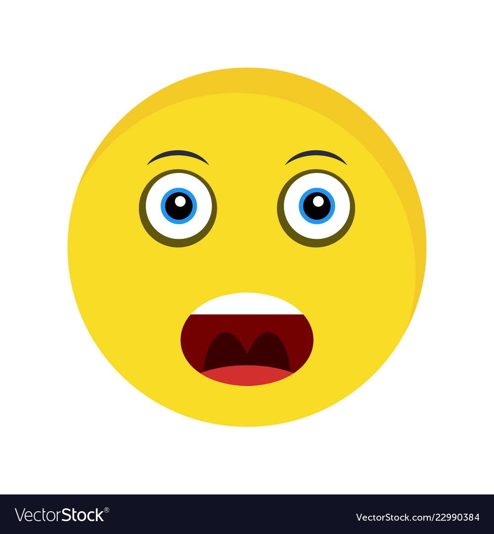 Shouting emoji icon Royalty Free Vector Image - VectorStock