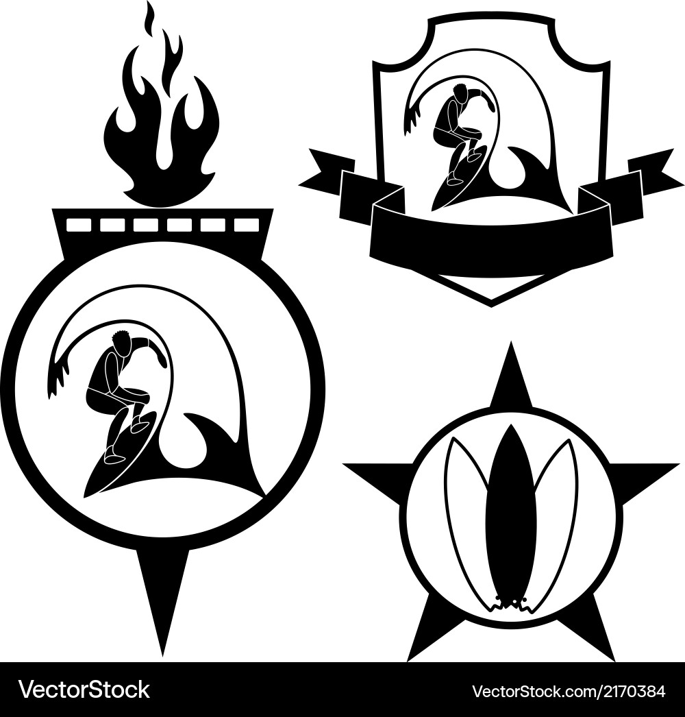 Surfing Royalty Free Vector Image - VectorStock