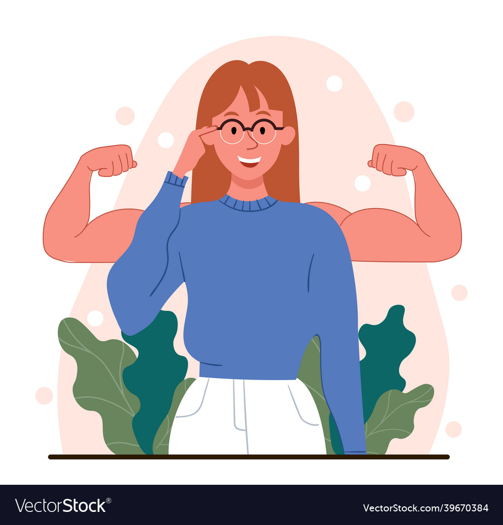 Woman power concept vector image Woman power concept
