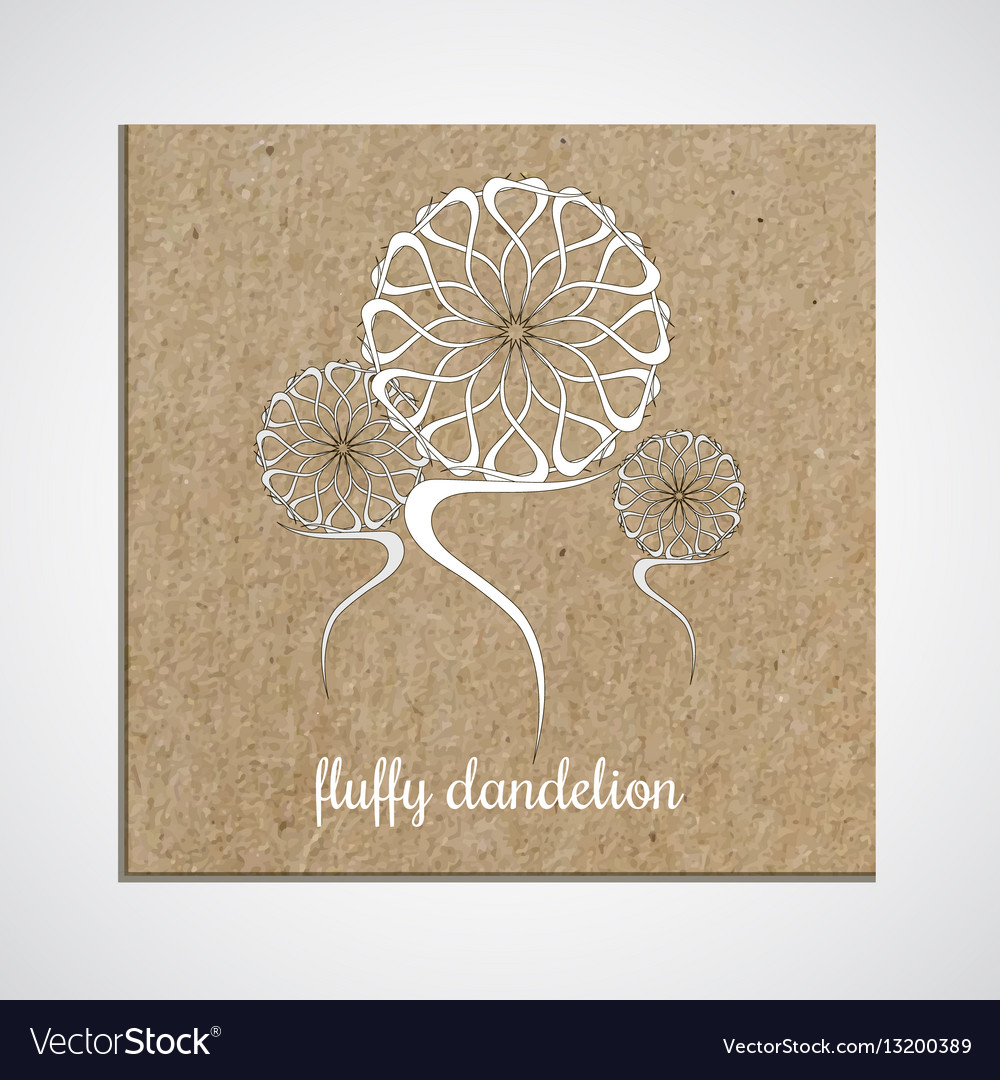 banner template with a herb on cardboard vector image
