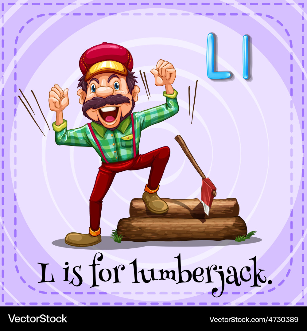 Lumberjack Royalty Free Vector Image - VectorStock