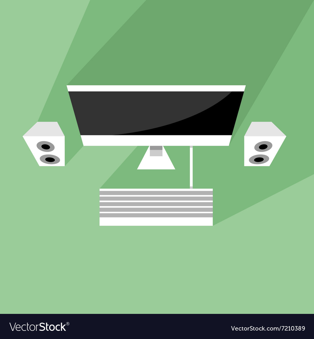 Office desktop Royalty Free Vector Image VectorStock
