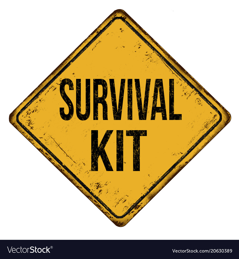 Zombie Survival Kit Sign