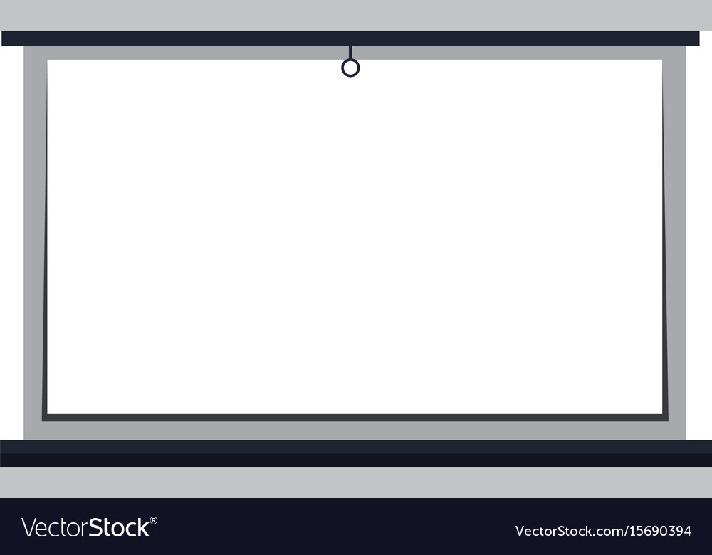 White board blank presentation equipment Vector Image