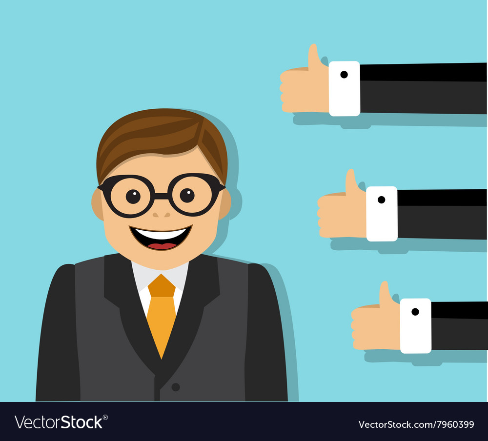 Approval of the business team Royalty Free Vector Image