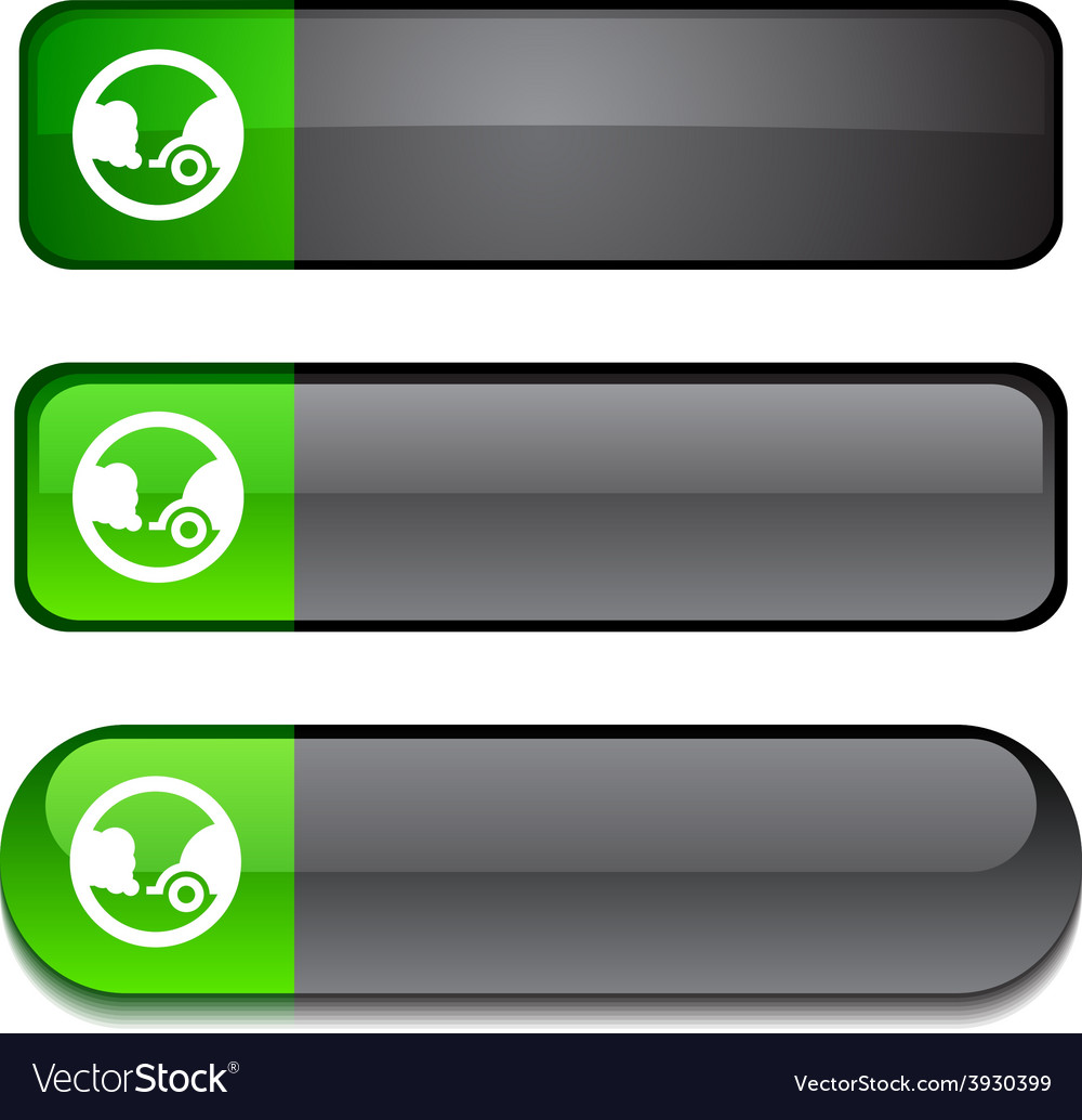 Ecology button set Royalty Free Vector Image - VectorStock