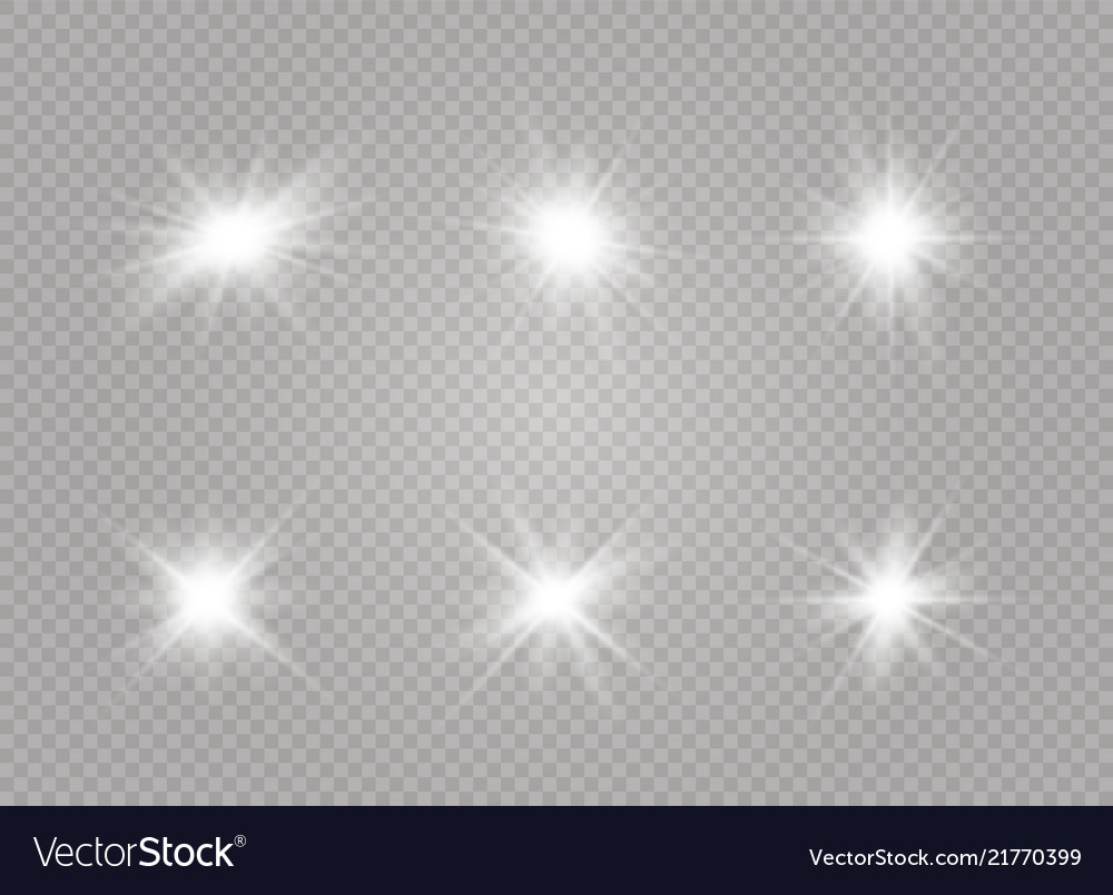 White glowing light Royalty Free Vector Image - VectorStock