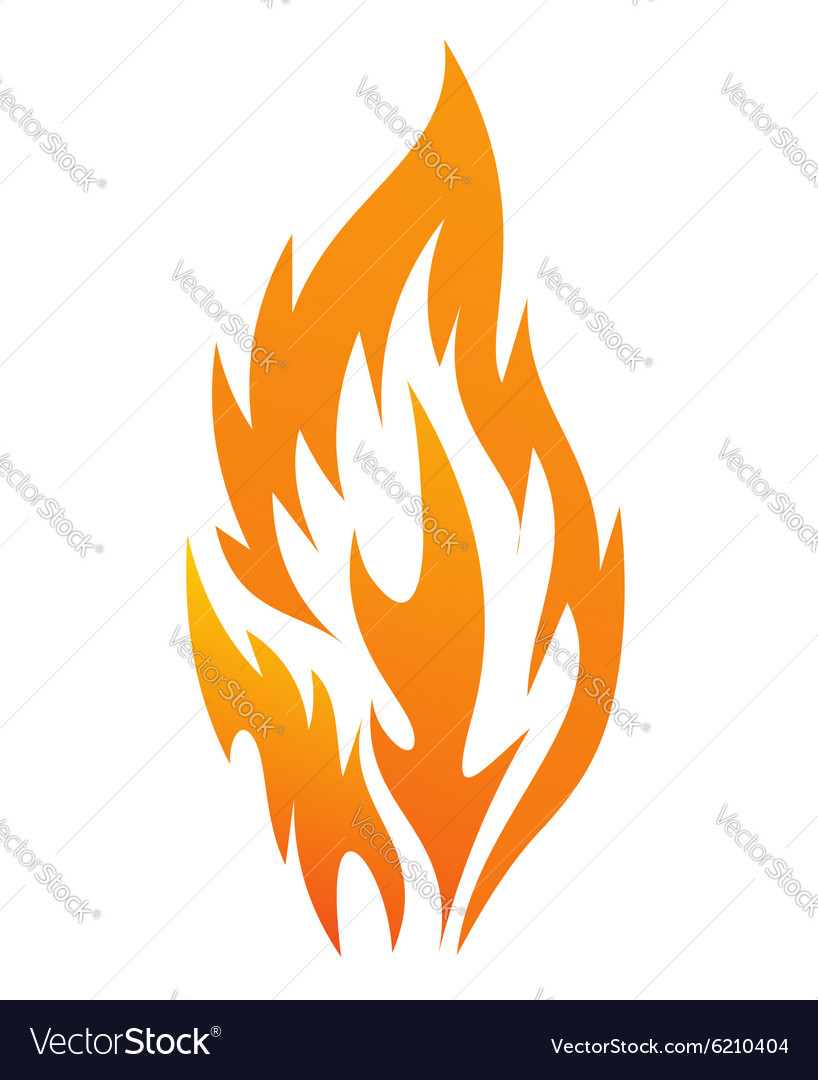 Feuer Icon Lizenzfreies Vektorbild - VectorStock