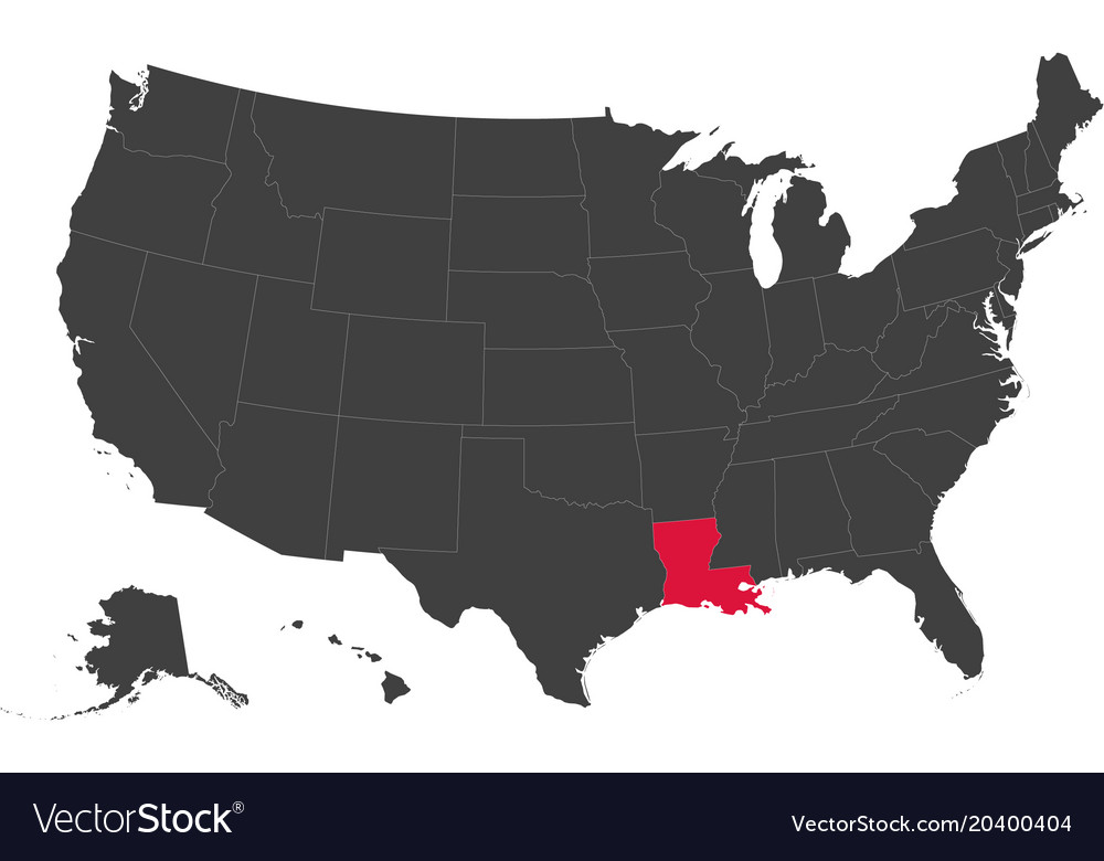 Louisiana On Map Of The Usa