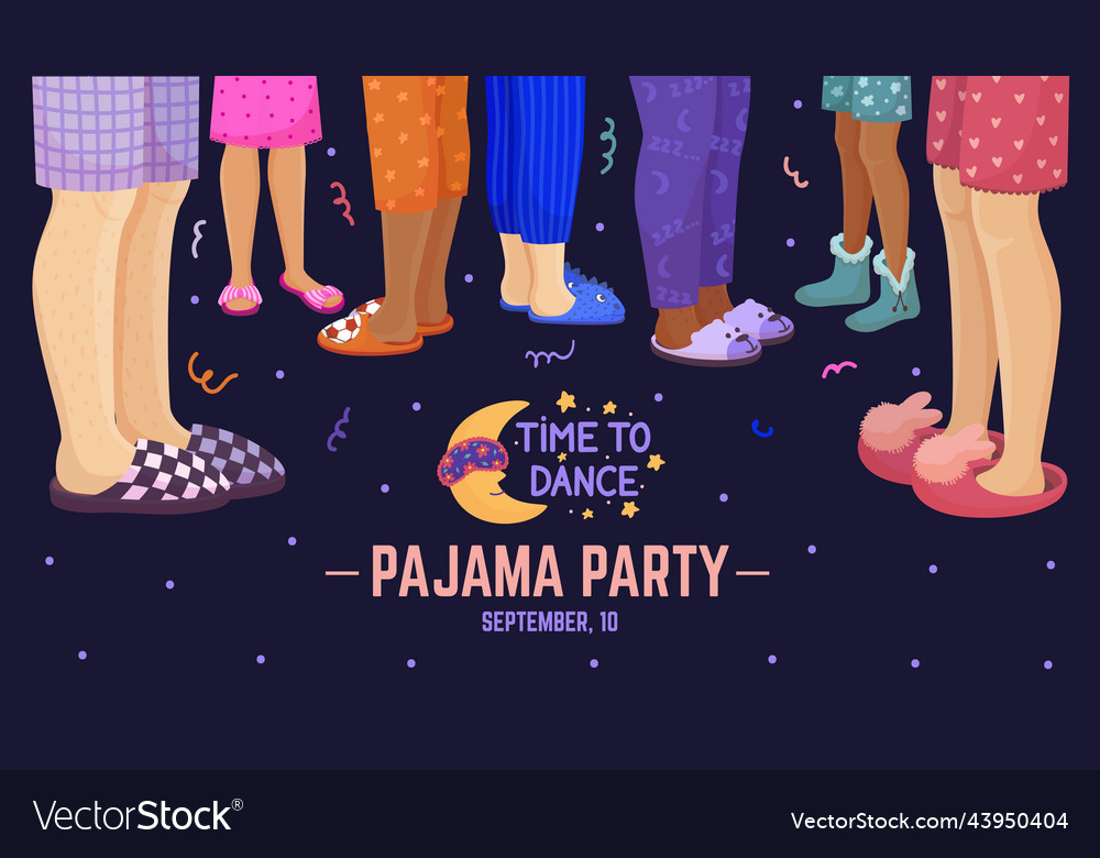 pajama-party-background-with-casual-slippers-vector-image