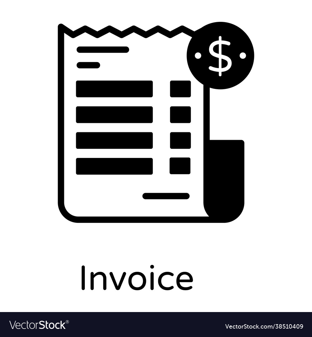 Invoice Royalty Free Vector Image - VectorStock