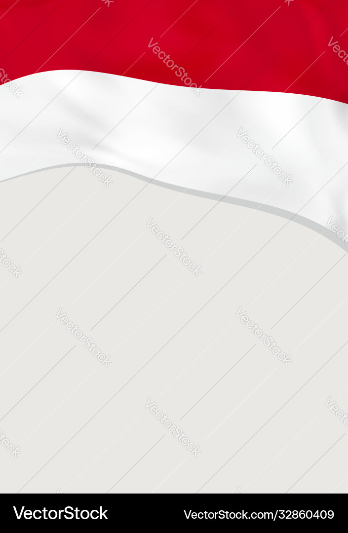 Leaflet design with flag monaco template Vector Image