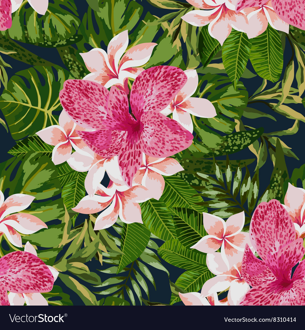 Seamless exotic pattern Royalty Free Vector Image