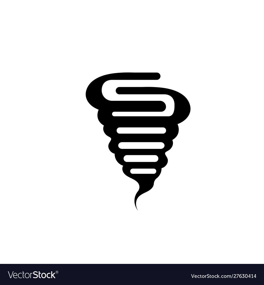 Tornado symbol Royalty Free Vector Image - VectorStock