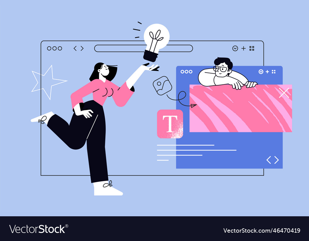 Creative concept Royalty Free Vector Image - VectorStock
