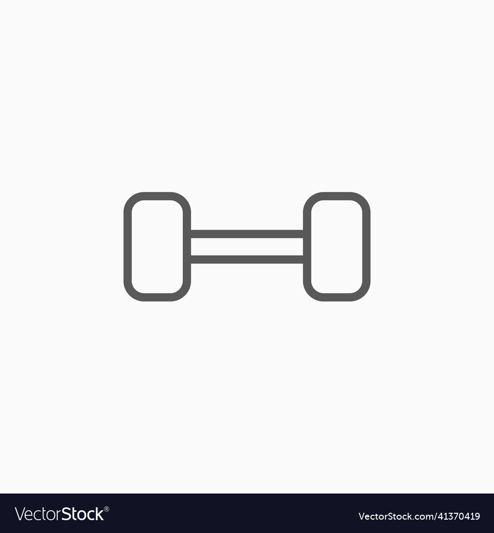 Dumbbell icon Royalty Free Vector Image - VectorStock