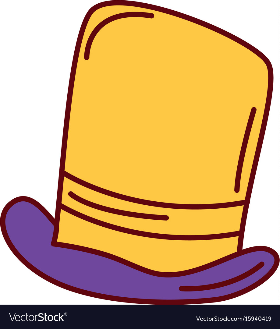 Gentleman hat isolated icon Royalty Free Vector Image