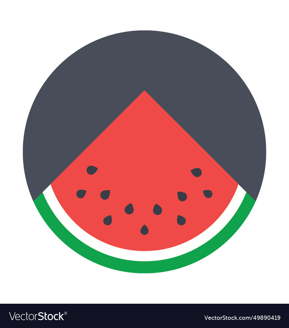 Watermelon icon Royalty Free Vector Image - VectorStock