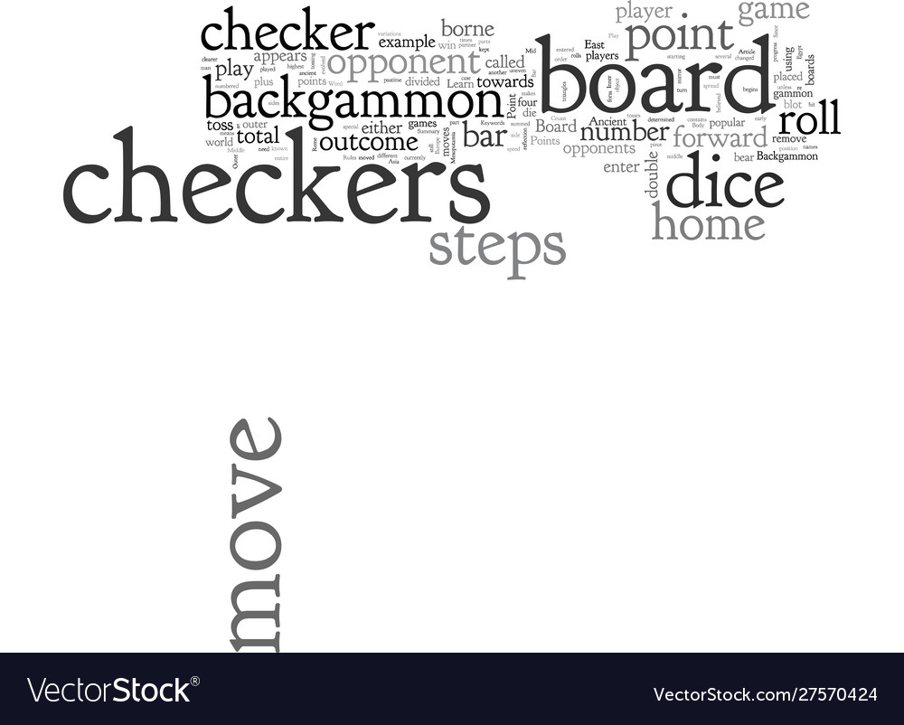 Backgammon rules learn how to play backgammon vector image