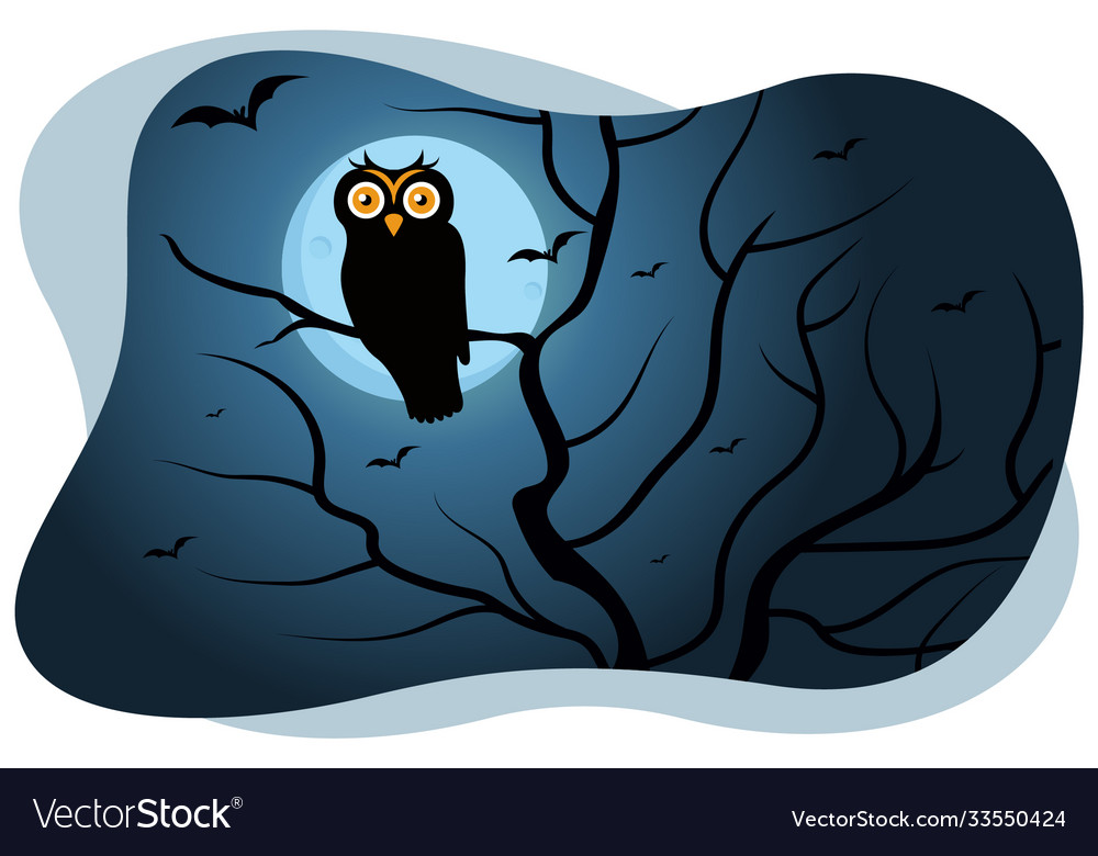 Happy halloween bird Royalty Free Vector Image