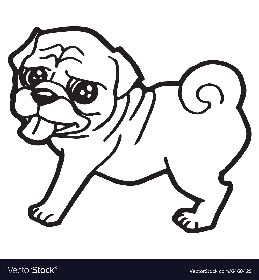 Download Cartoon Dog Coloring Book Royalty Free Vector Image