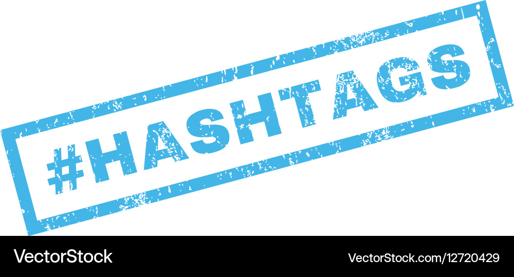Hashtag Hashtags Rubber Stamp Royalty Free Vector Image