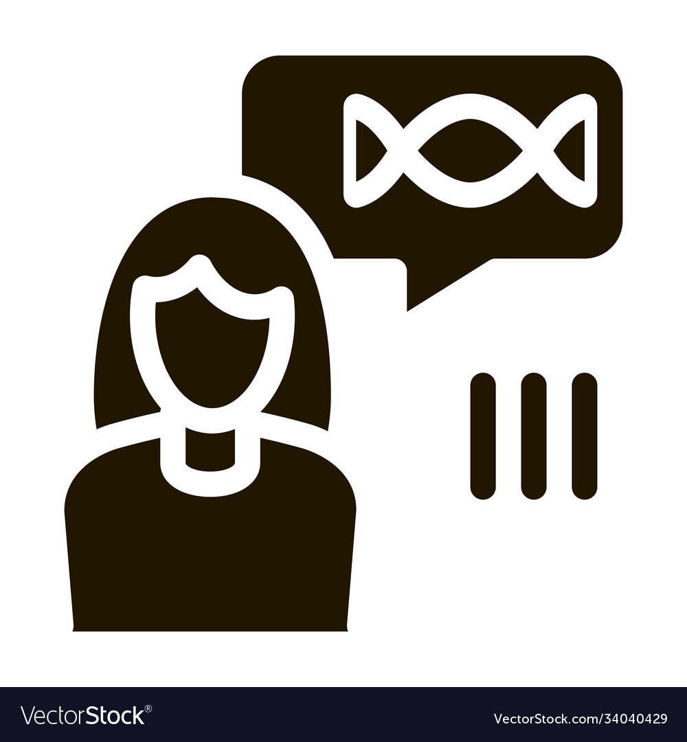 Woman Genetic Molecule Icon Royalty Free Vector Image Woman Genetic Molecule Icon Royalty Free Vector Image