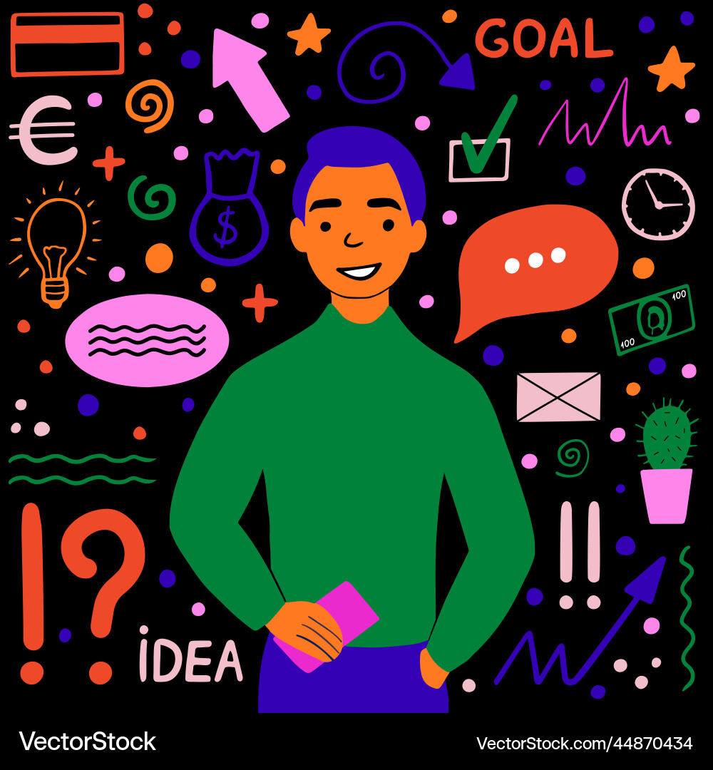 Business Startup Project Launch Successful Idea Vector Image