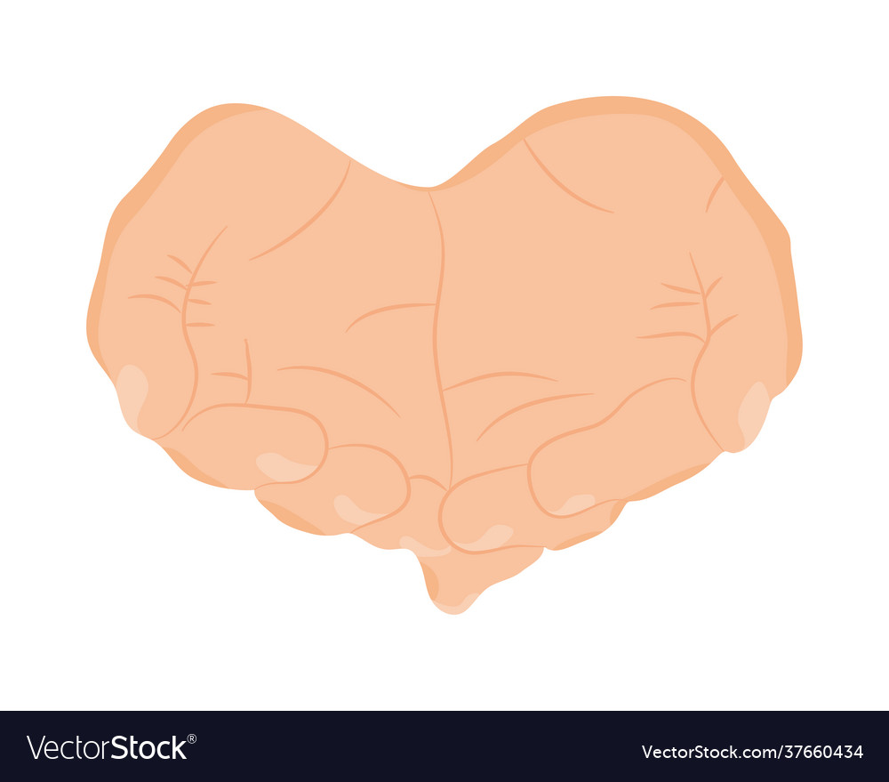 Human Hands Together Royalty Free Vector Image Human Hands Together Royalty Free Vector Image