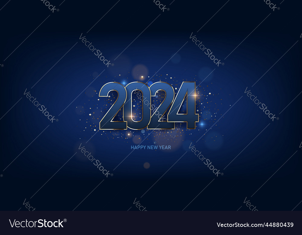 Happy new year 2024 Royalty Free Vector Image - VectorStock