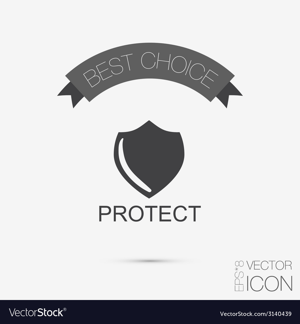 Shield a symbol of protection Royalty Free Vector Image