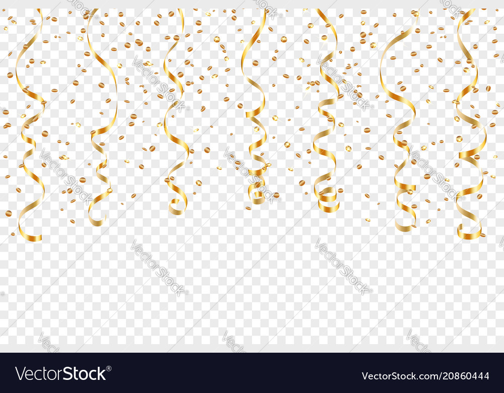 Ribbon Confetti Isolated Royalty Free Vector Image 1236