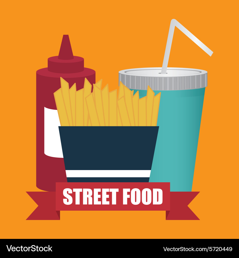 Fast food design Royalty Free Vector Image - VectorStock
