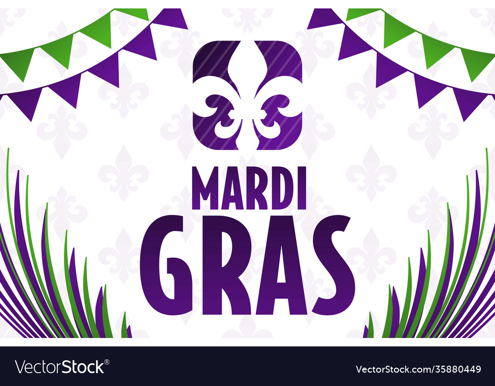 Mardi Gras Holiday Concept Template Royalty Free Vector