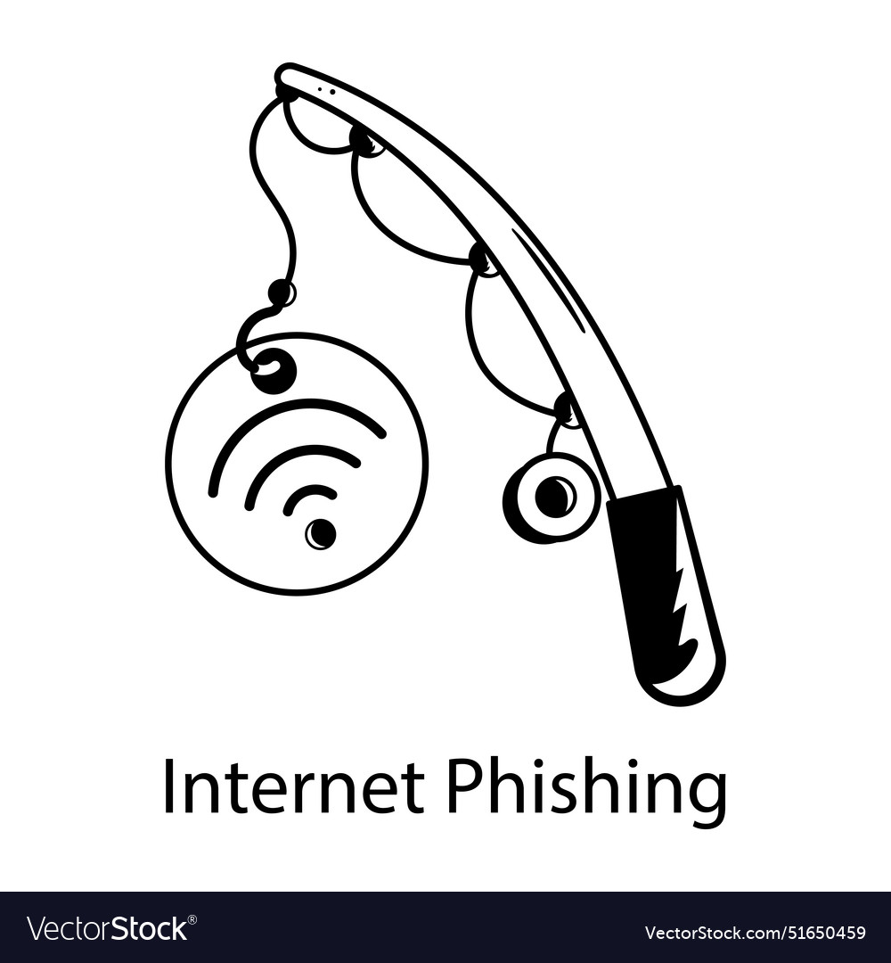 Internet phishing Royalty Free Vector Image - VectorStock