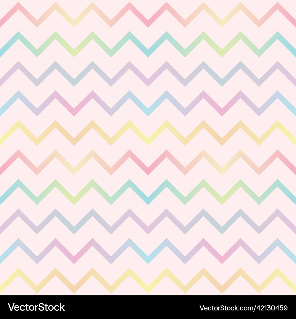 Pastel zigzag geometric pattern abstract chevron Vector Image