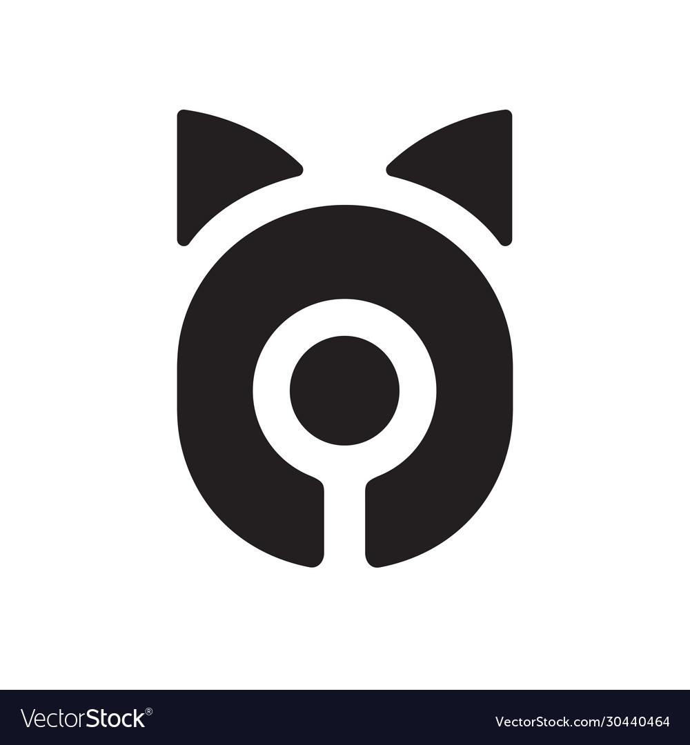 abstract cat vector icon illustration design template