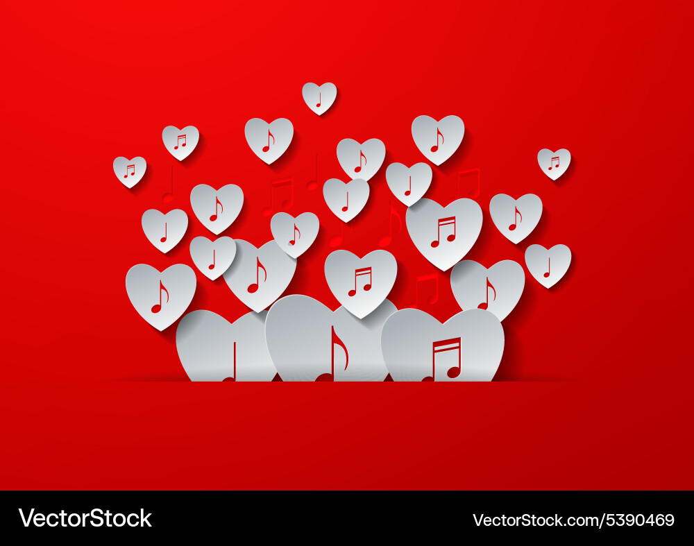 Love Music Concept Design Royalty Free Vector Image